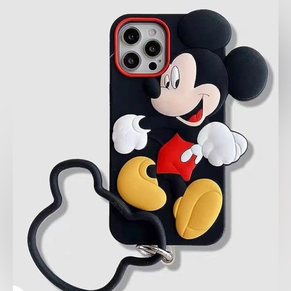 Other - 3D Cute Cartoon Anime Role Mickey Mouse Phone Cases for IPhone 13 Pro Max